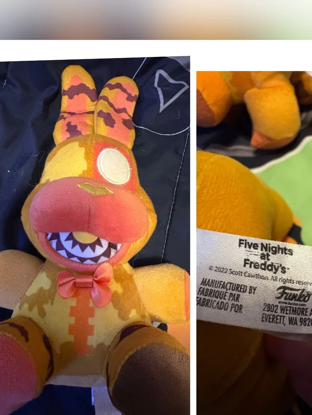Funko Orange and Yellow FNAF Plush Set Of 4 - Chica, Bonnie And 2 Foxys